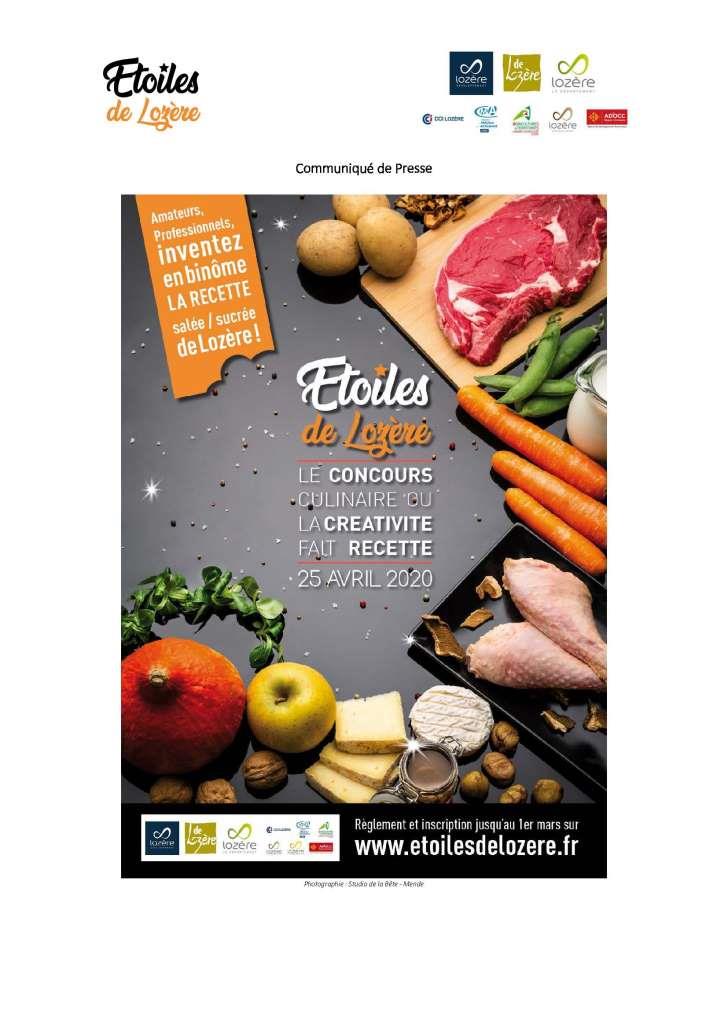 2020 Concours Etoiles de Lozere avril 2020 Com. presse Page 1