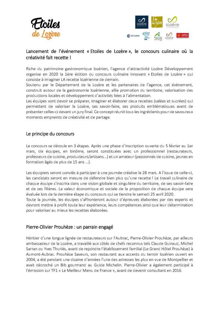 2020 Concours Etoiles de Lozere avril 2020 Com. presse Page 2