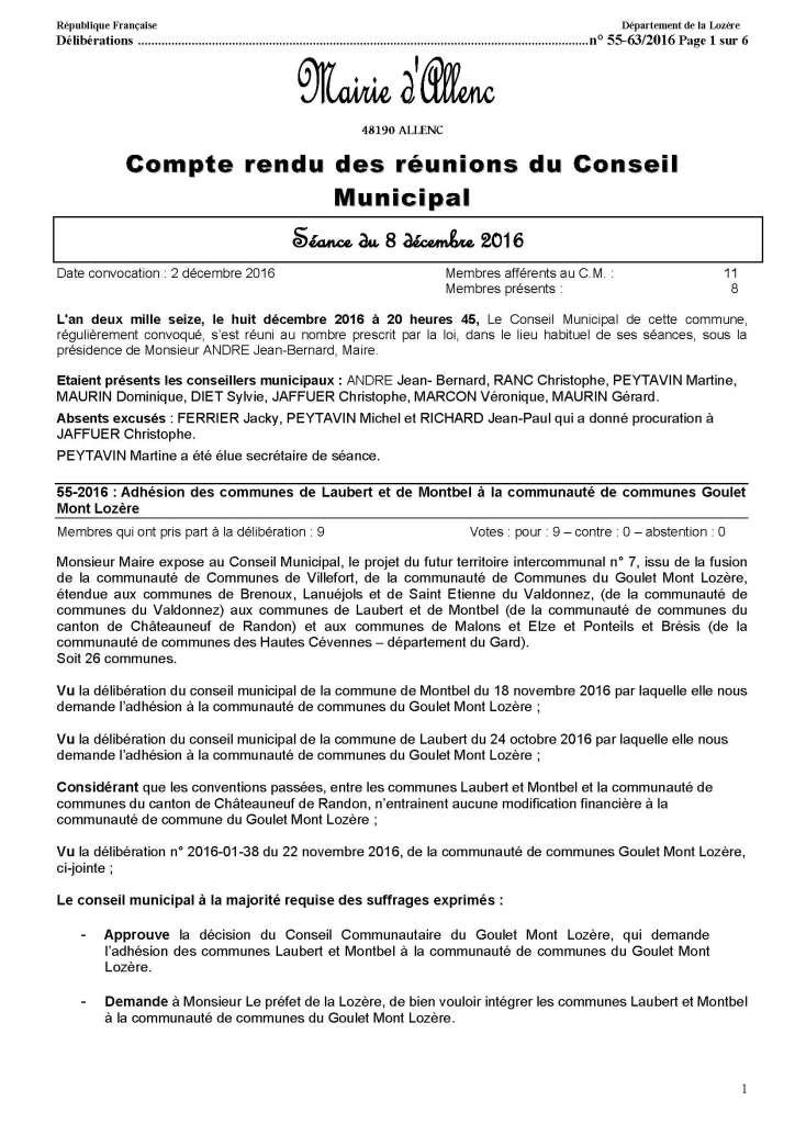 CR 8 décembre 2016 Page 1