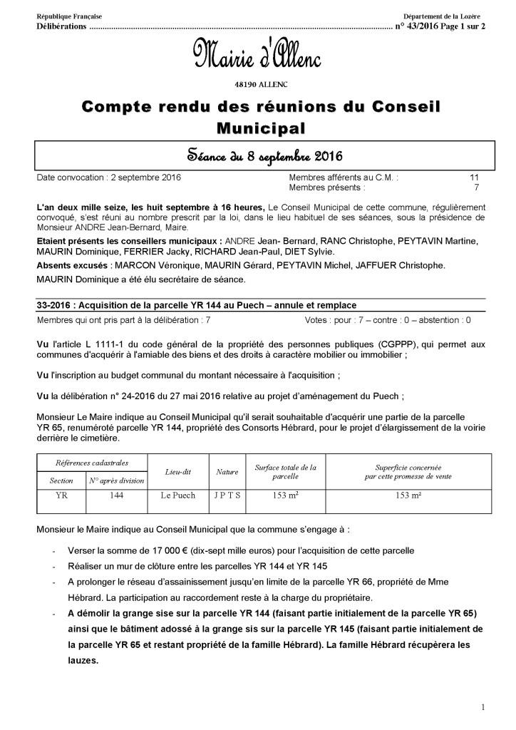 CR 8 septembre 2016 Page 1